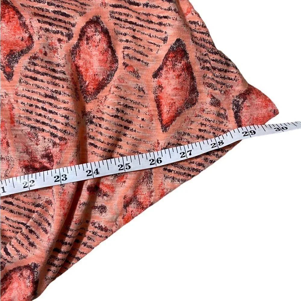 Fresh Produce Bright Coral Geometric Dress - Picture 4 of 5